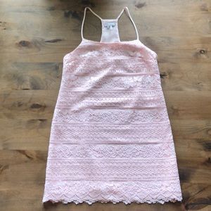 NWT 1. STATE PINK LACE DRESS!